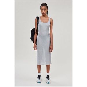 PRISCAVera low back metallic dress